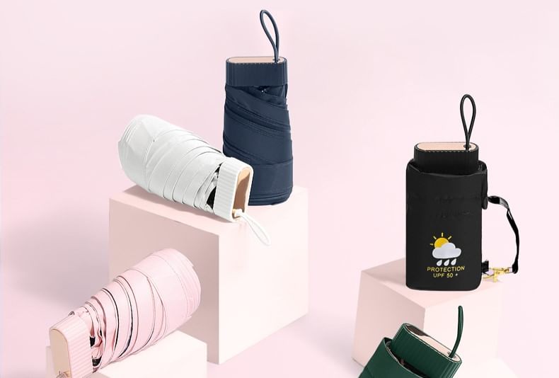 Fenmo - Compacte paraplu met zonneprint