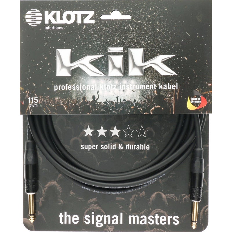 Klotz KIKKG1.5PPSW instrumentkabel 6.35mm jack mono recht - recht 1.5m