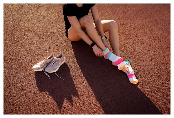 Chaussettes Incylence Ultralight Tracks Bleu/Rose