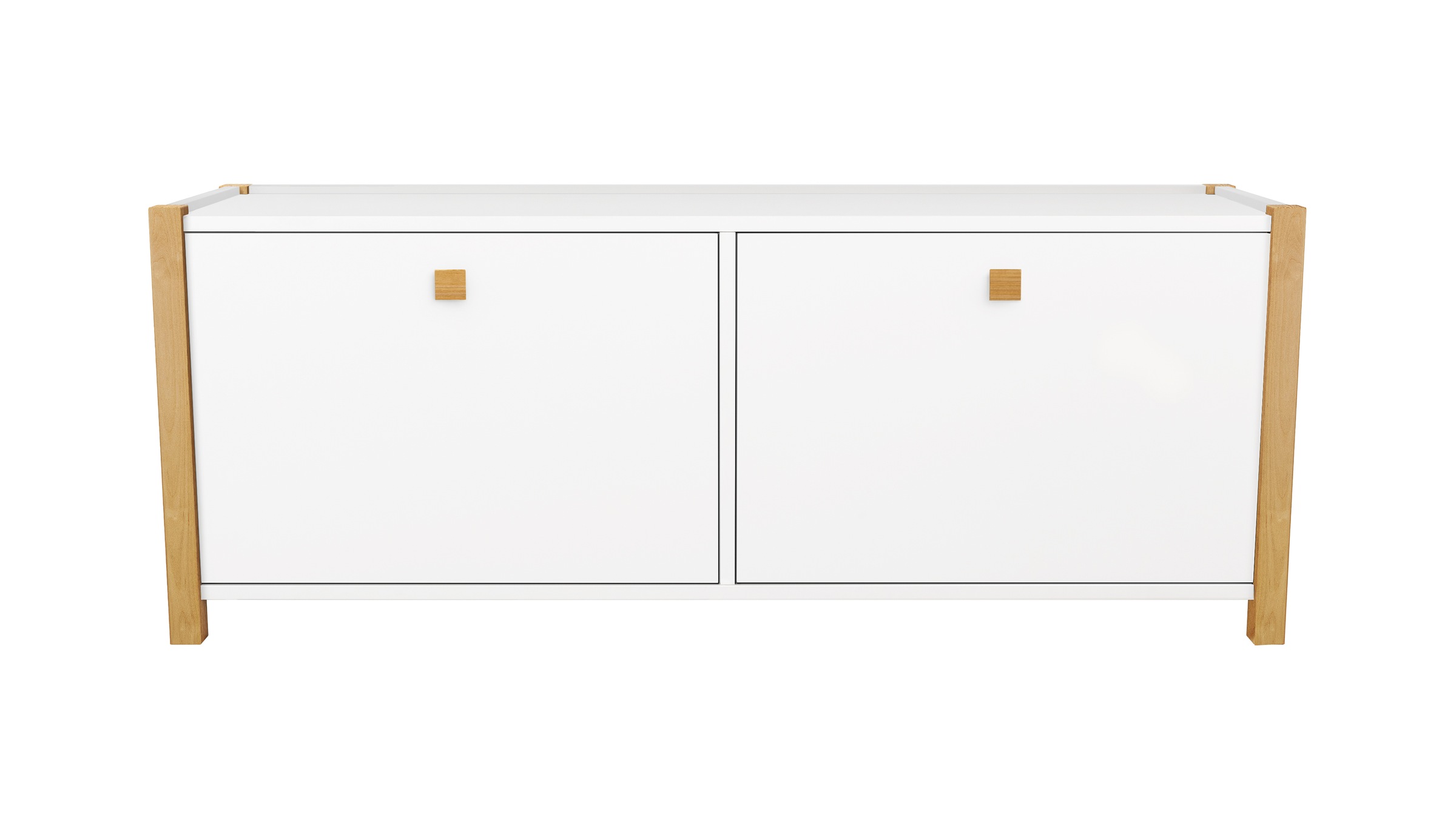 andas Schuhbank im skandinavian Design, Holzfurnier aus Eiche, FSC®