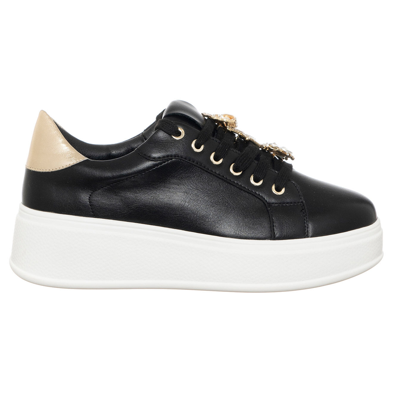 Loretta by Loretta Sneakers Agathe noir/doré