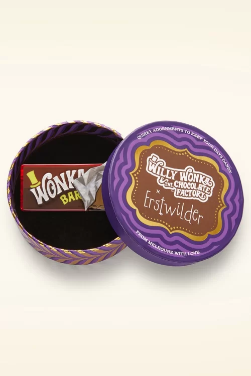 Erstwilder Winning Wonka Bar broche