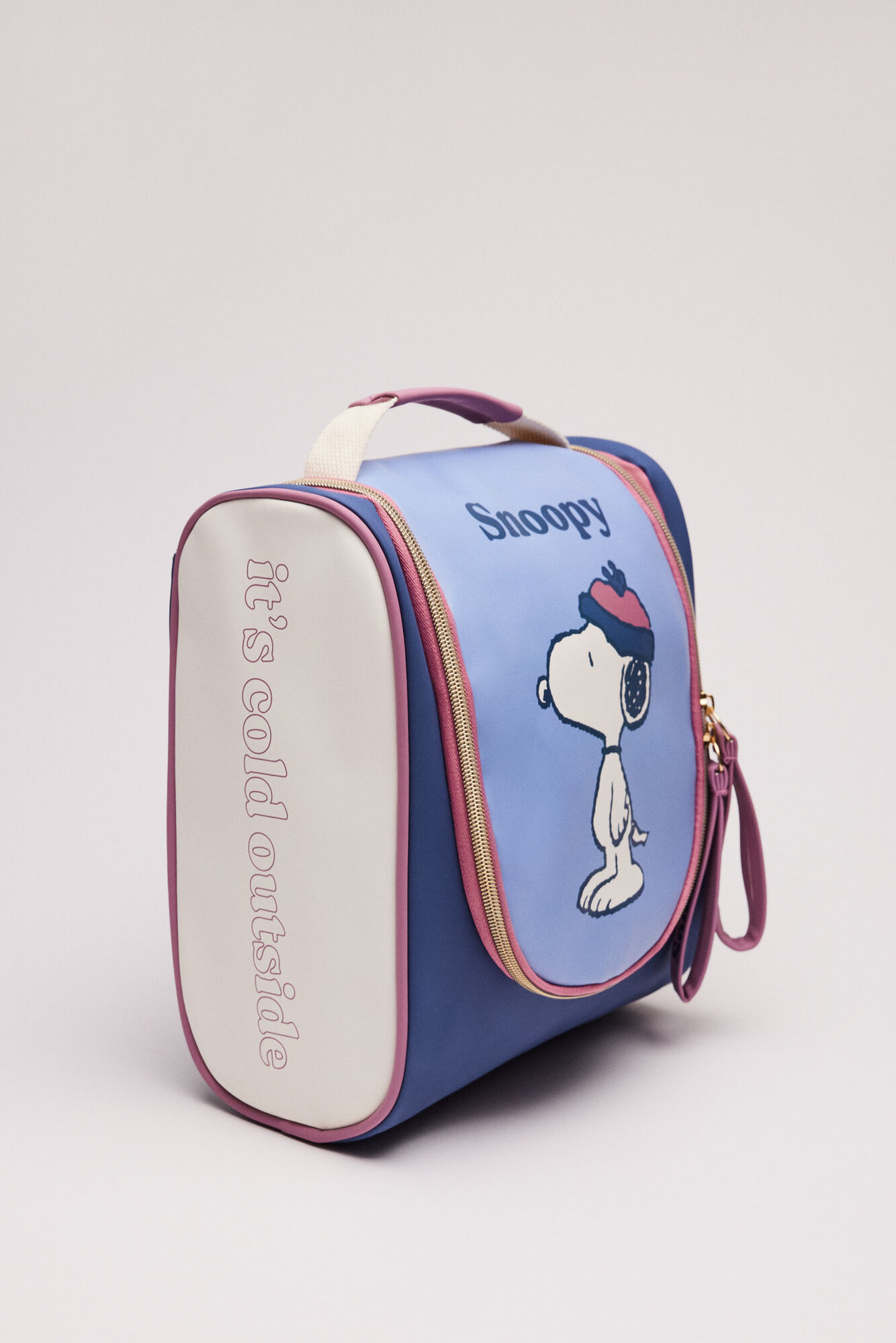 Nécessaire grande de inverno do Snoopy com cabide