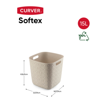 Curver Softex Mand – 15L White