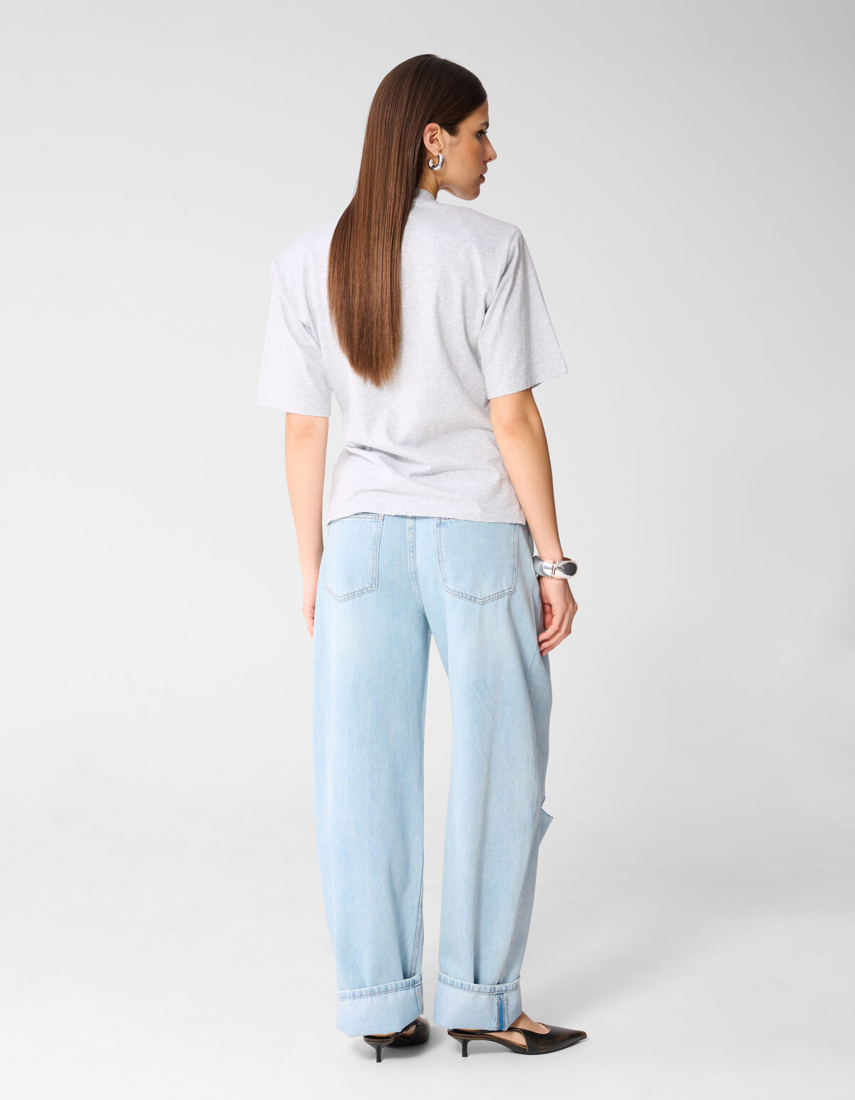 Baggy Fit Jeans Bleached By Monica