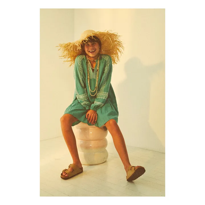 Hartford Robe Riga Broderies | Turquoise