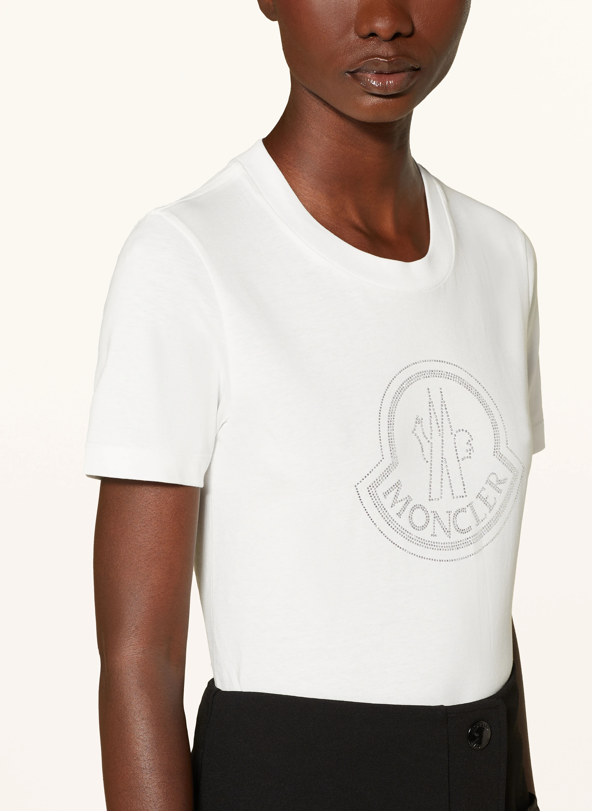 MONCLER T-Shirt mit Schmucksteinen