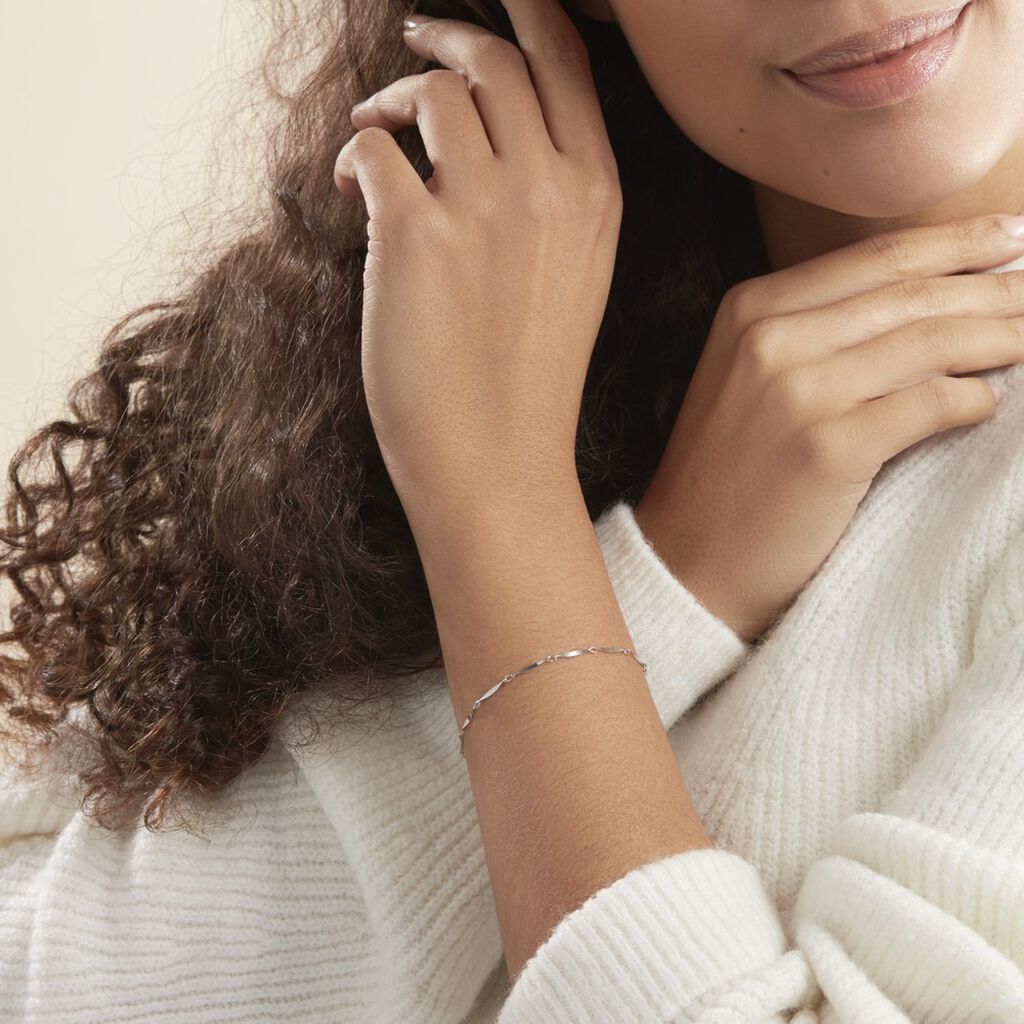 Bracelet Islah Argent Blanc