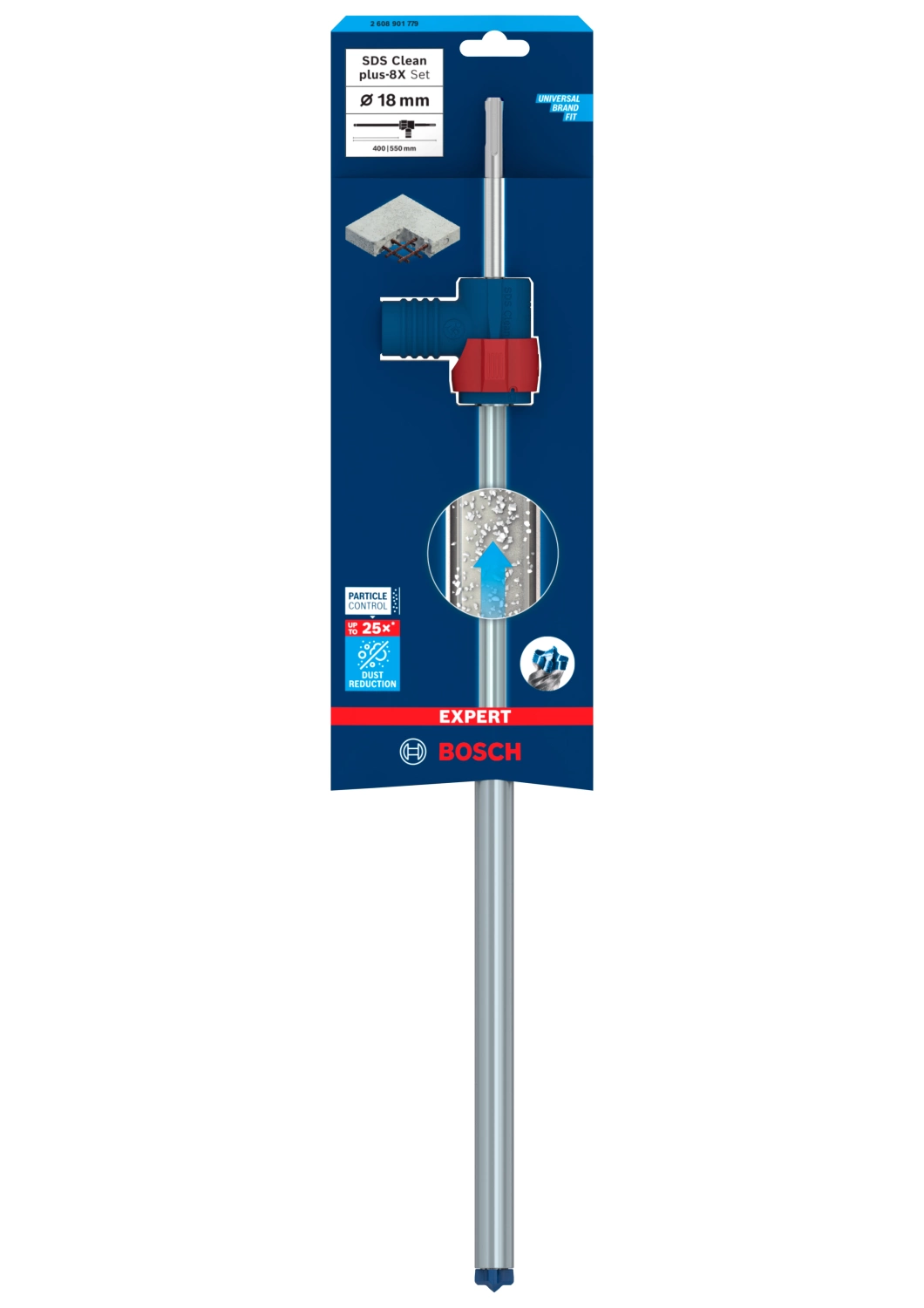 Bosch 2608901779 EXPERT Hamerboor SDS Clean SDS plus-8X - 18x400x550mm met connector