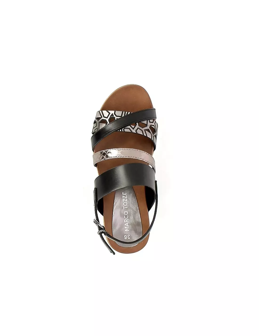MARCO TOZZI 28440 - Sandales & nu-pieds Blackanticcomb
