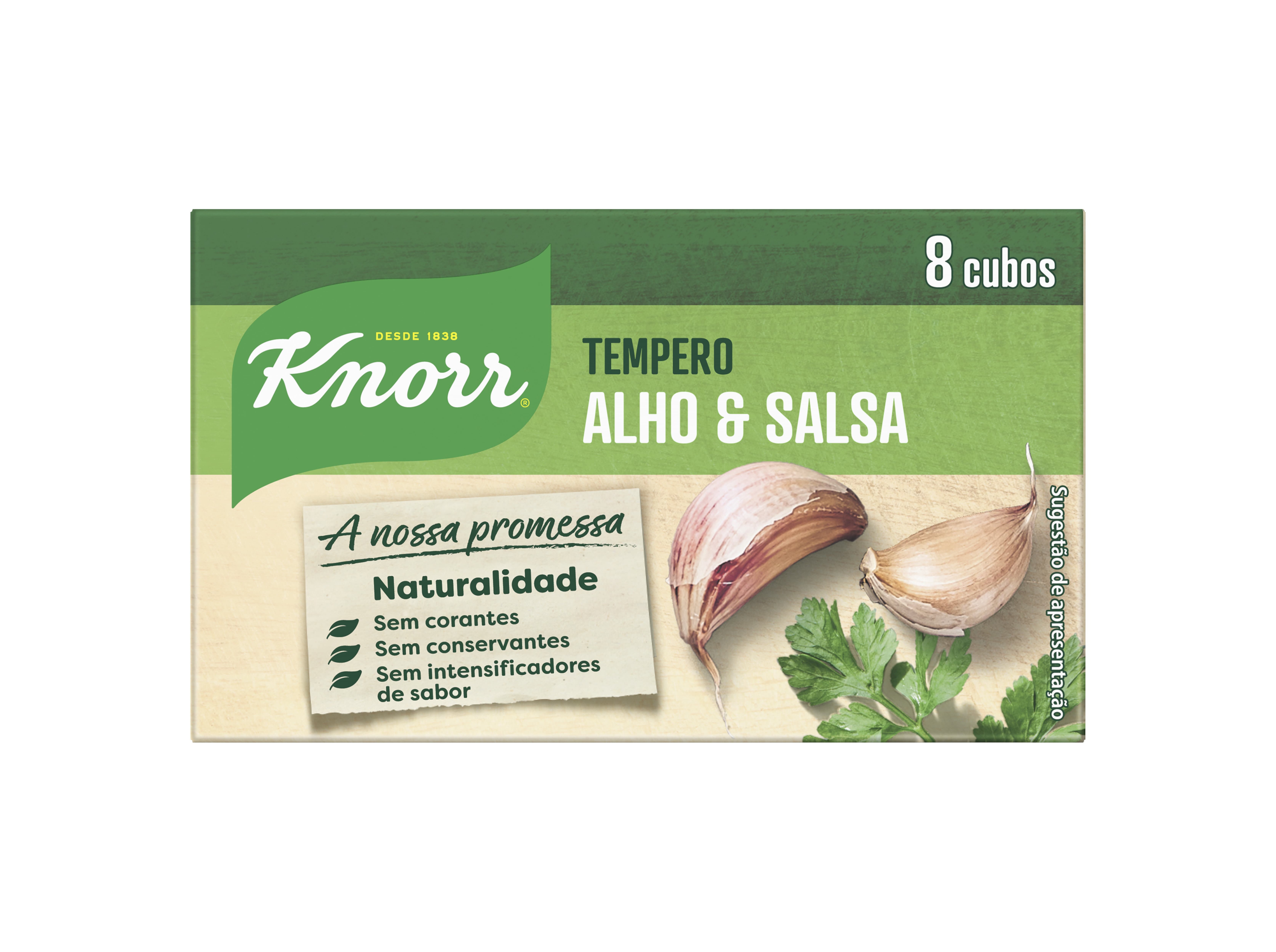 TEMPERO KNORR ALHO E SALSA 8CUBOS 72G