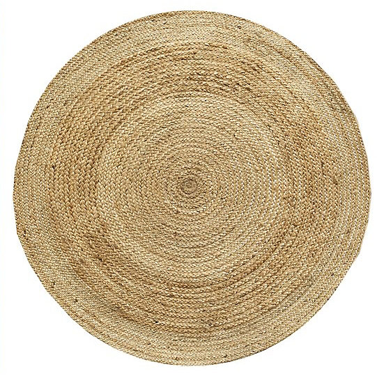 Tapis jute naturel Deko & Co ⌀120 cm