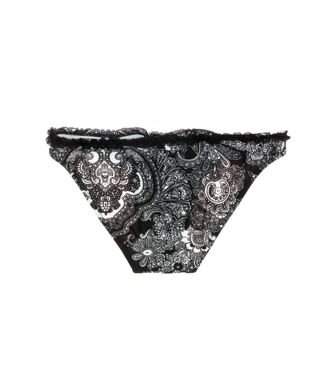 Bas de Bikini Noir/Dentelle Femme Nana Cara Camélia