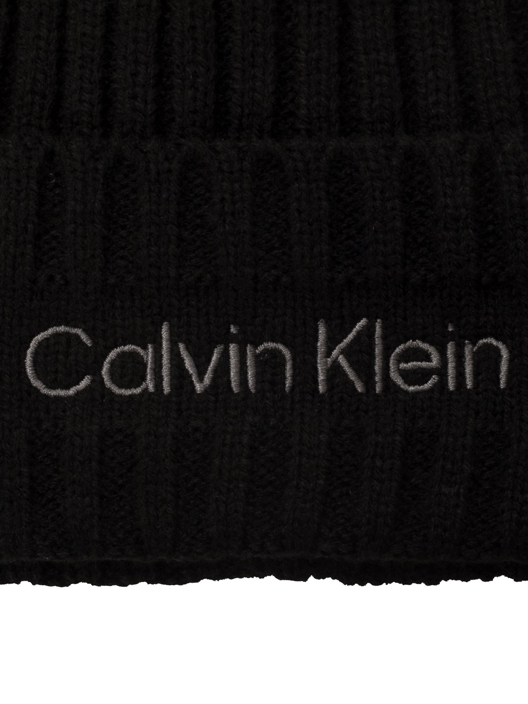 Zwart - Calvin Klein Golf Boyland Knitted Beanie