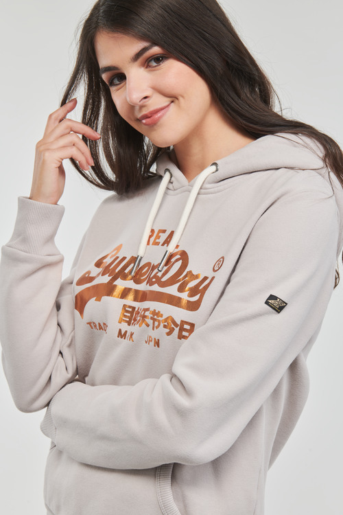 Superdry - VL EMBELLISH HOOD - Beige