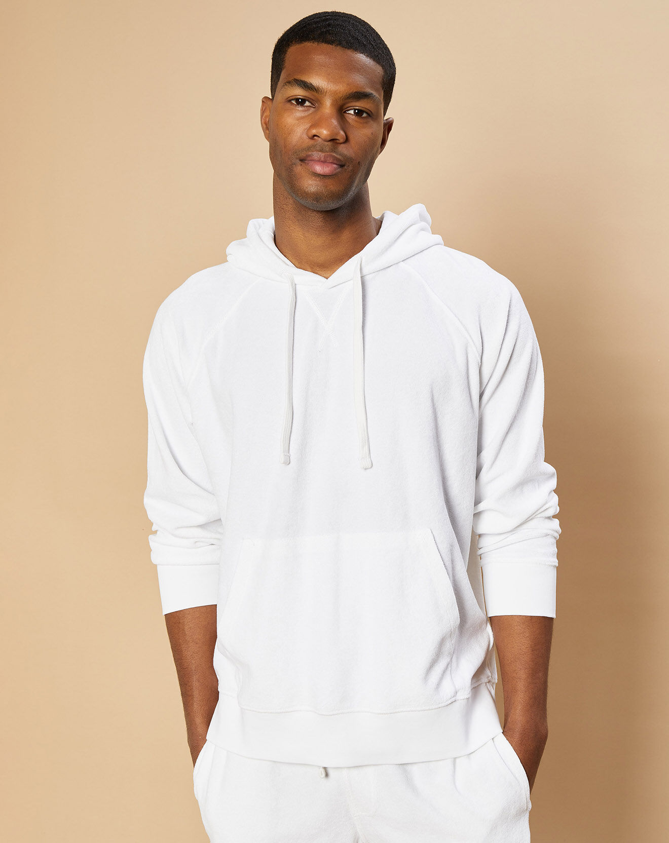 Hartford Sweat à capuche en éponge blanc