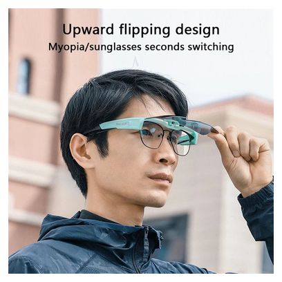 Lunettes de soleil de sport polarisées légères pour vélo - noir