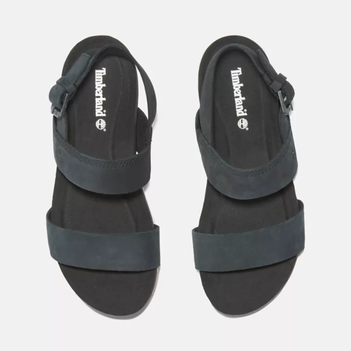 Sandale à double bride Malibu Waves pour femme en noir