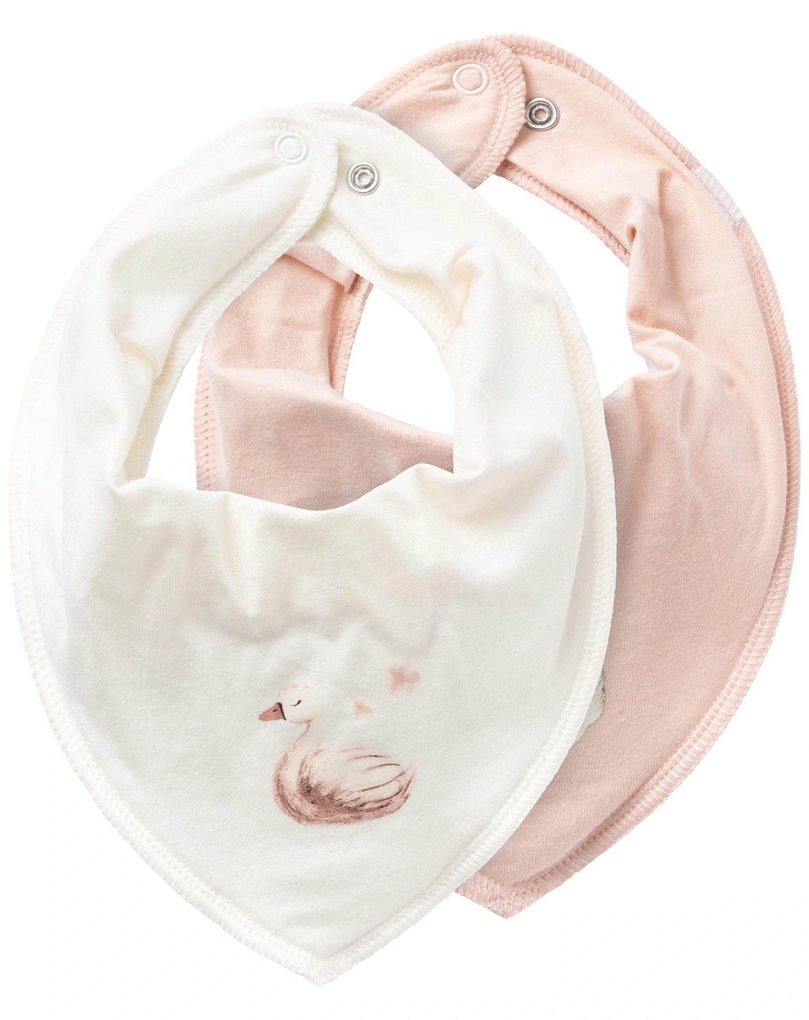 Dreieckstuch NBMYASIMTOCCO SWAN 2er Pack in weiß/rosa