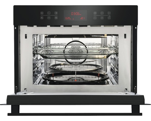 Compacte oven met magnetron Amica zonder kookplaat EBC 841 600 S, bruikbaar volume 44 l