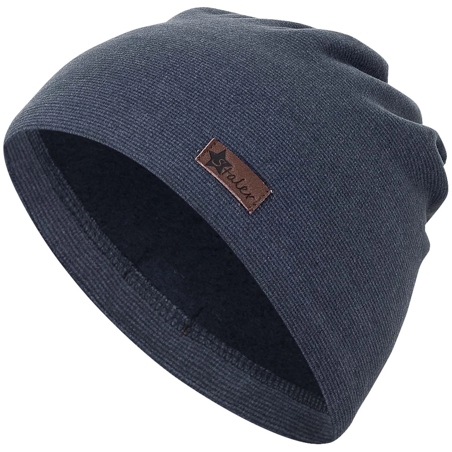 Sterntaler Beanie Ringel blau mel.