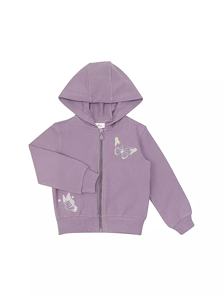 S.OLIVER Mädchen Sweatjacke  lila