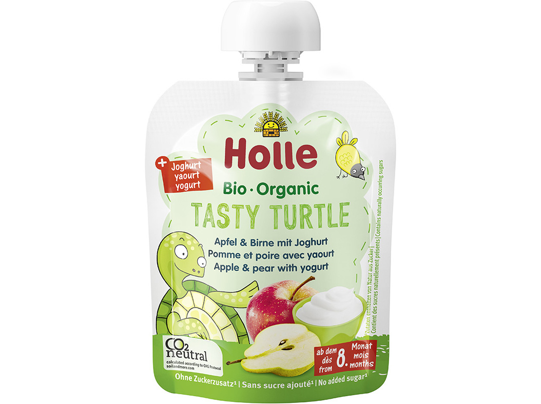 SAQUETA BIO HOLLE IOGURTE MAÇA PERA 8M 85G