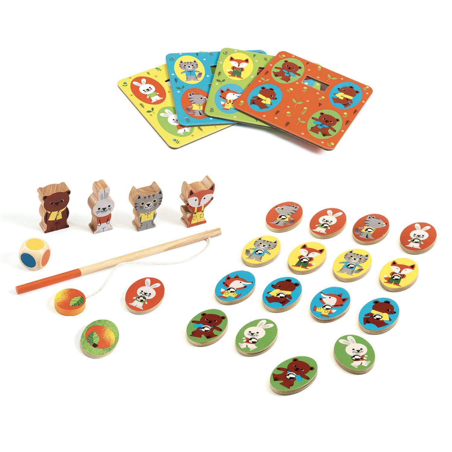 Djeco 4in1 Spellen LudoWood