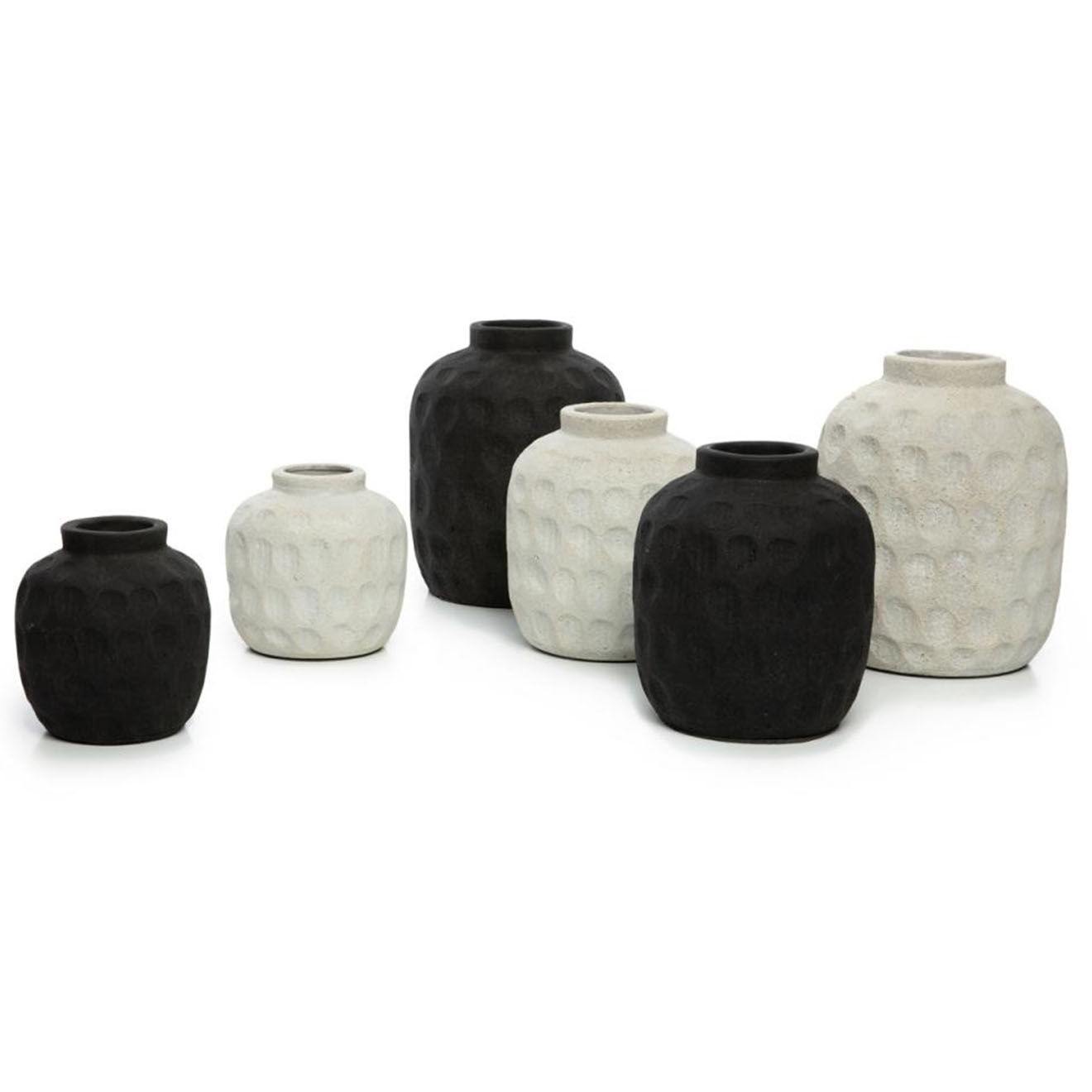 Bazar Bizar Vase Trendy L gris - D.20xH.22 cm