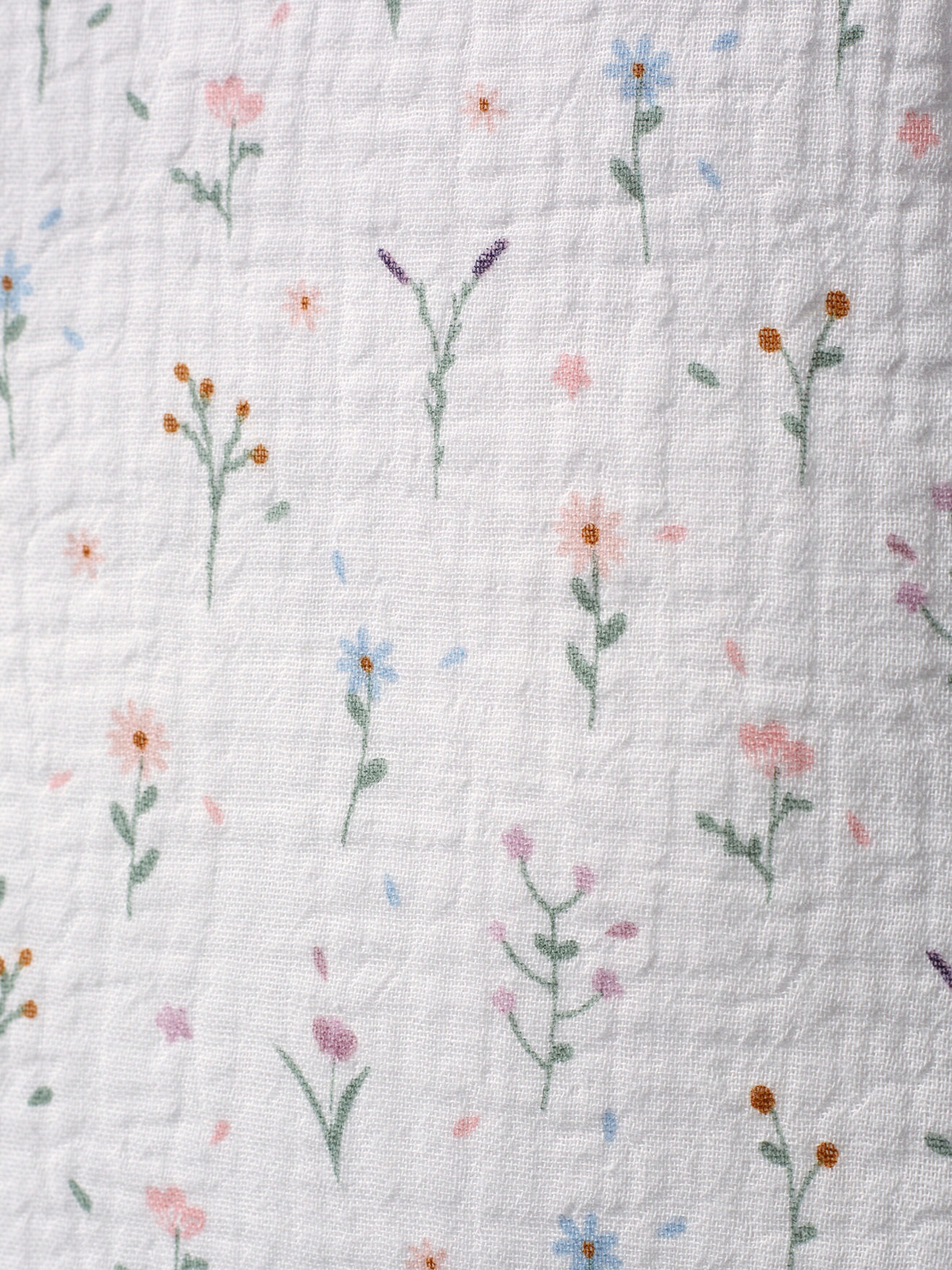 Vertbaudet Ärmelloser Baby Schlafsack PROVENCE wollweiß/mehrfarbig