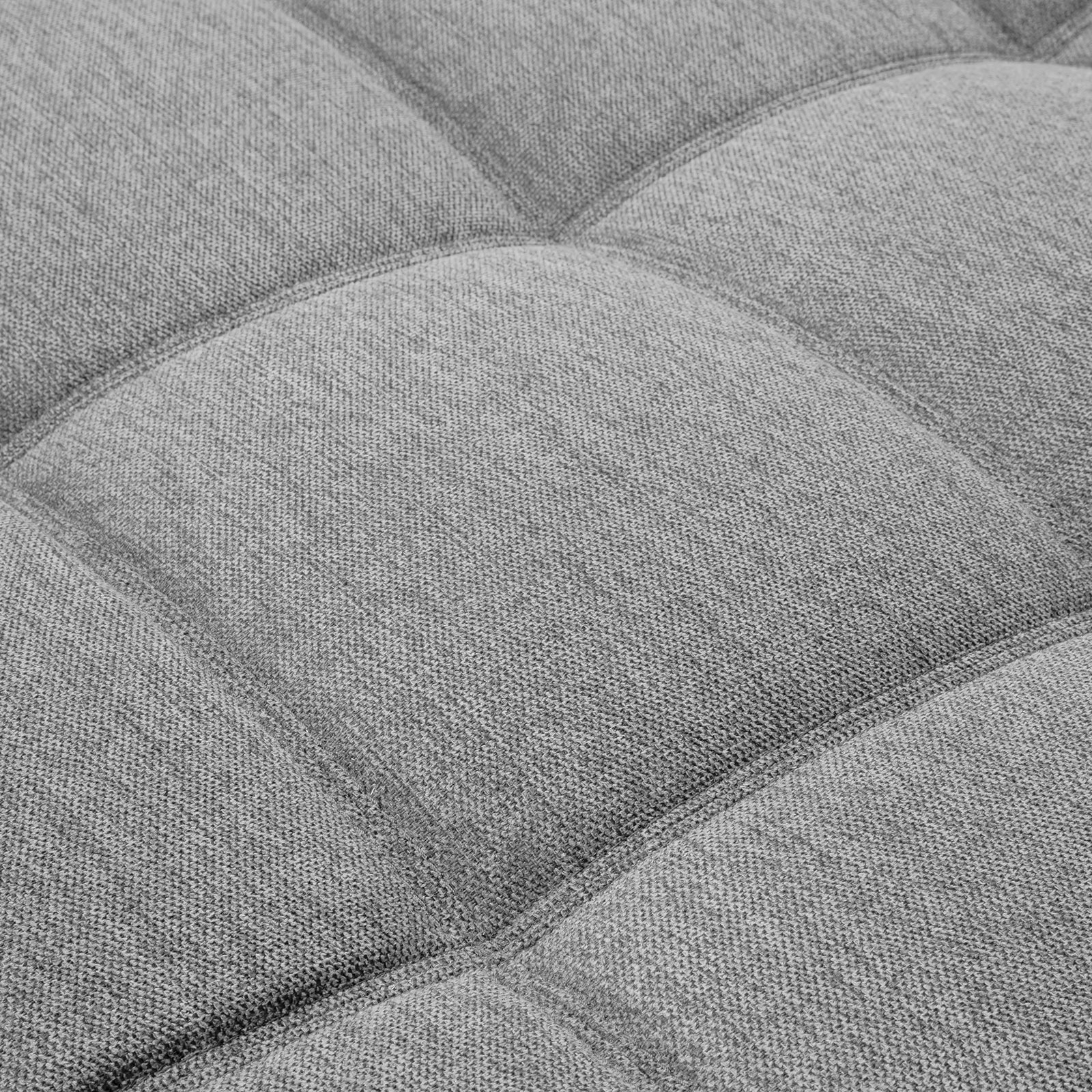 Ecksofa - grau-weiß - beidseitig montierbar