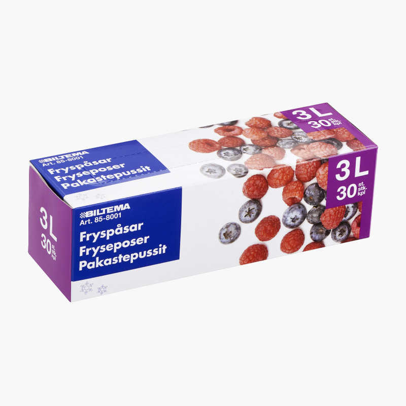 Fryseposer, 2 liter, 40-pk.
