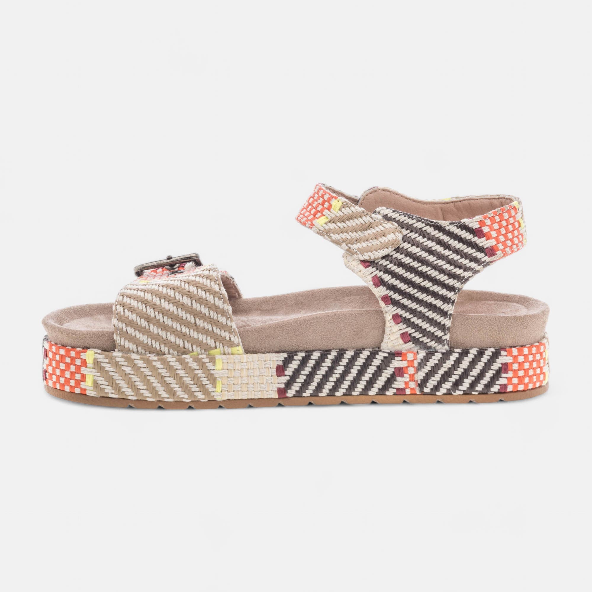 Mules semelle liège Femme taupe