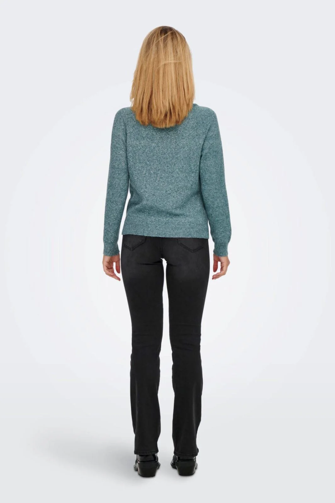 Only Onlrica Life L/S Pullover Knt 4043938 sea moss w melange