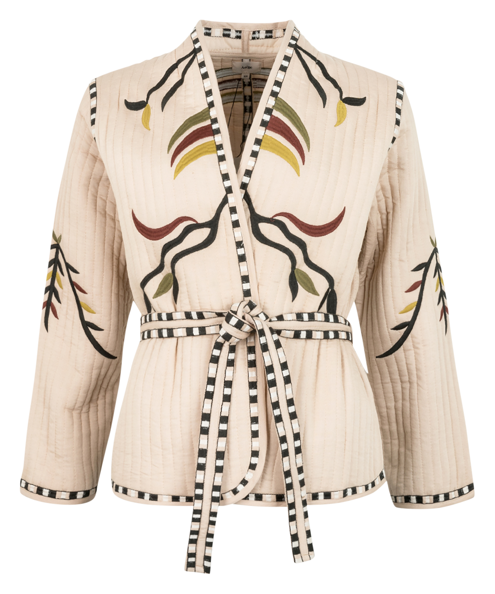 SARA - Veste cintrée brodée | Noir