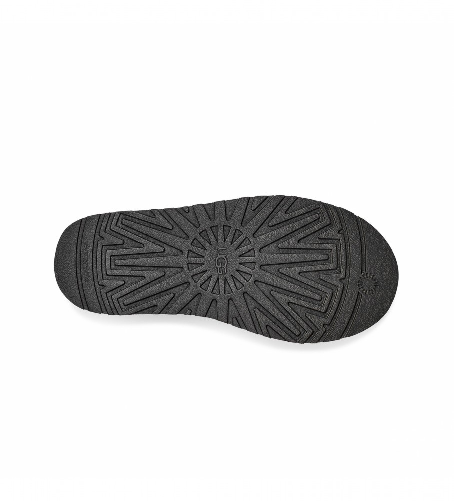 Botas UGG W Classic Dipper de couro, pretas