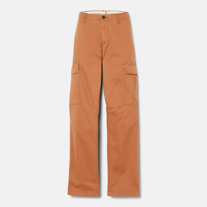 Calças cargo Core para homem na cor castanha.