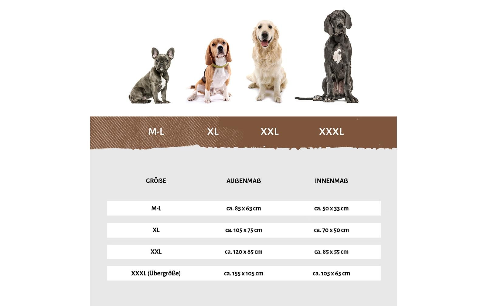 Hunde-Bett Sidney Kunstleder M-L, 85 x 63 cm, BraunSchlafplatz für Hunde
