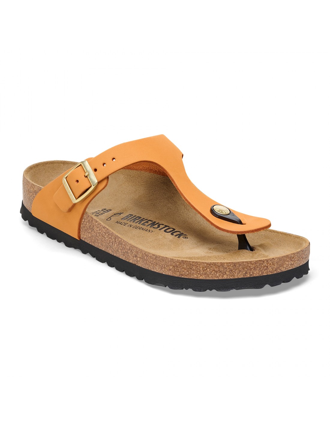 birkenstock Mules Femme Gizeh Lenb Burnt Orange Cuir