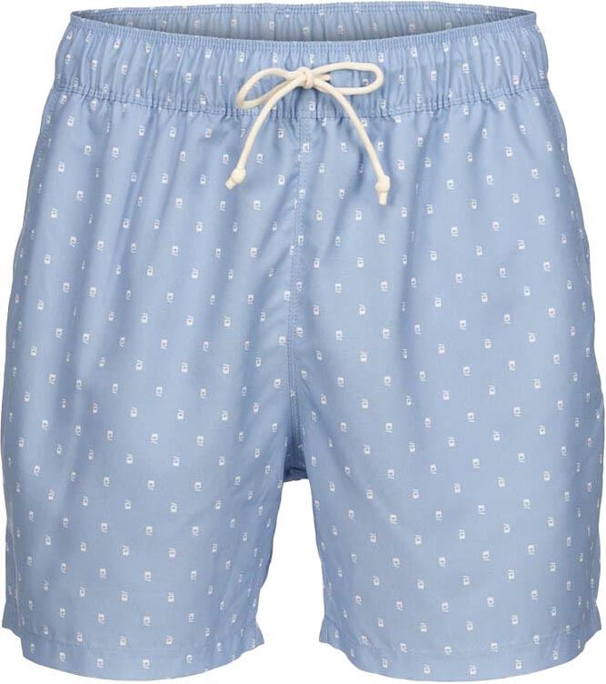 Swim Trunks Print Herre 80/Sky Blue