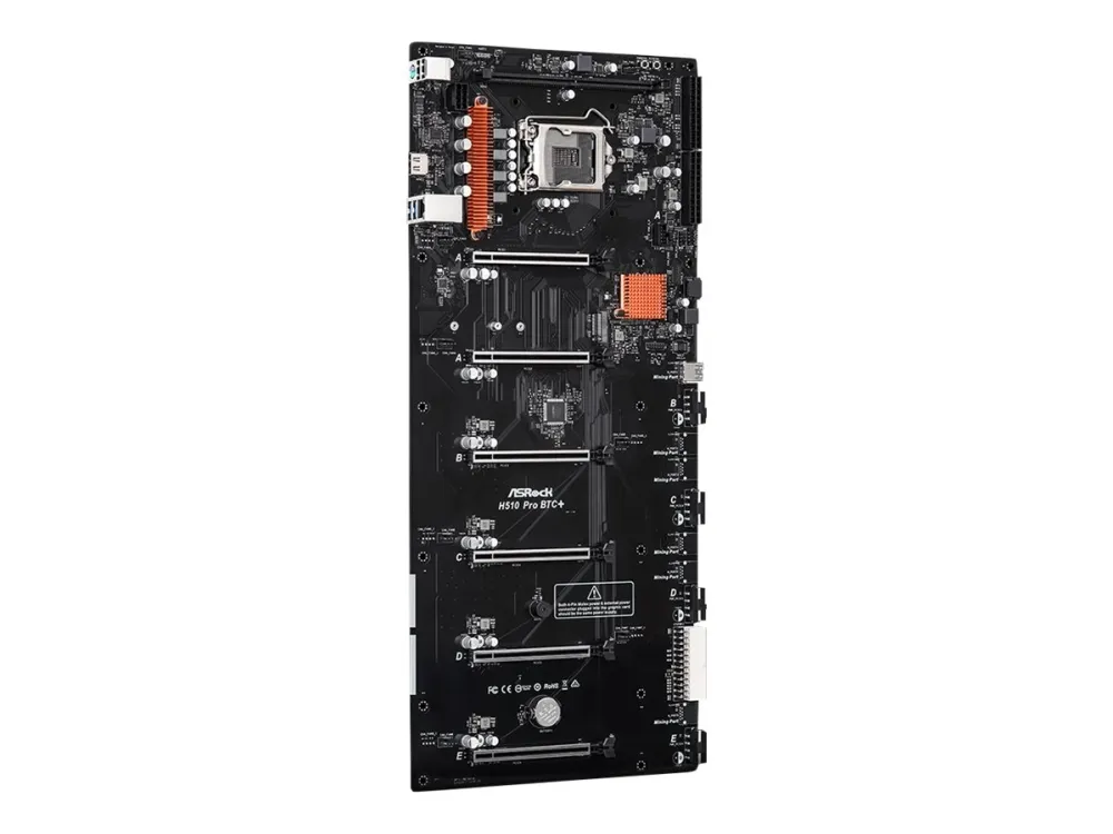 [OUTLET] - ASRock H510 Pro BTC  - Bundkort - LGA1200 sokkel - H510 Chipset - USB 3.2 Gen 1 - Gigabit LAN - onboard grafik (CPU påkrævet)