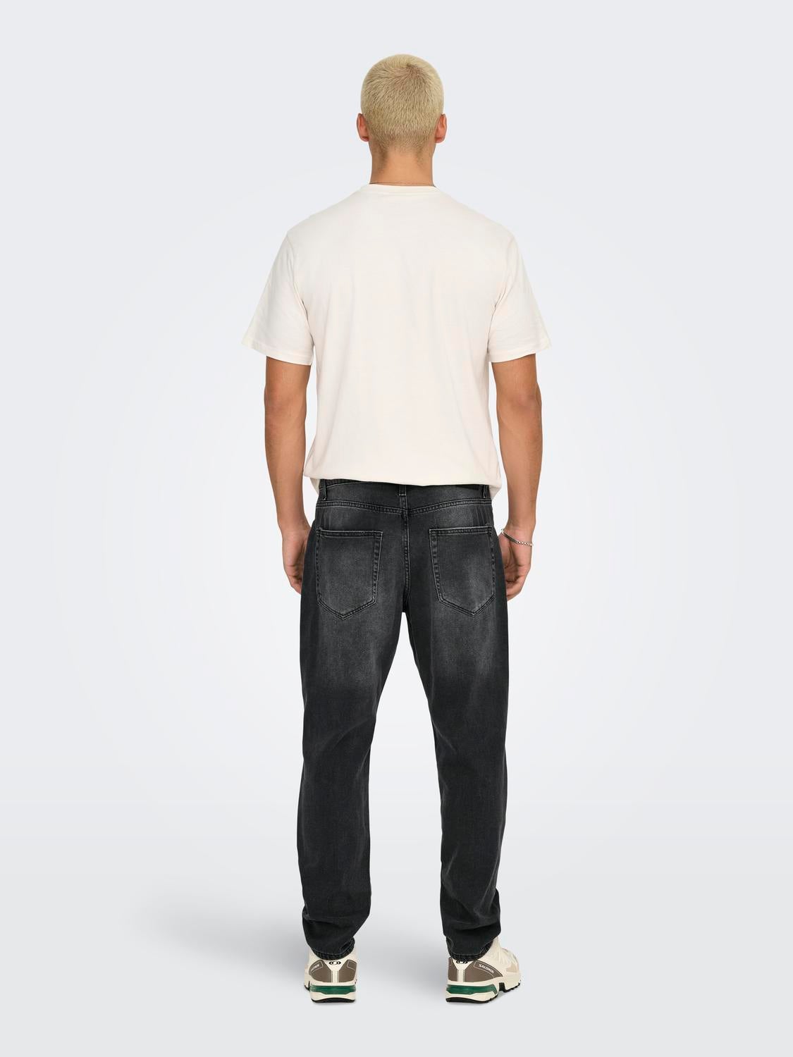 ONSYOKE Gerade geschnitten Jeans Washed Black