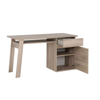 Bureau BALIKHAN - L136 cm - chêne clair