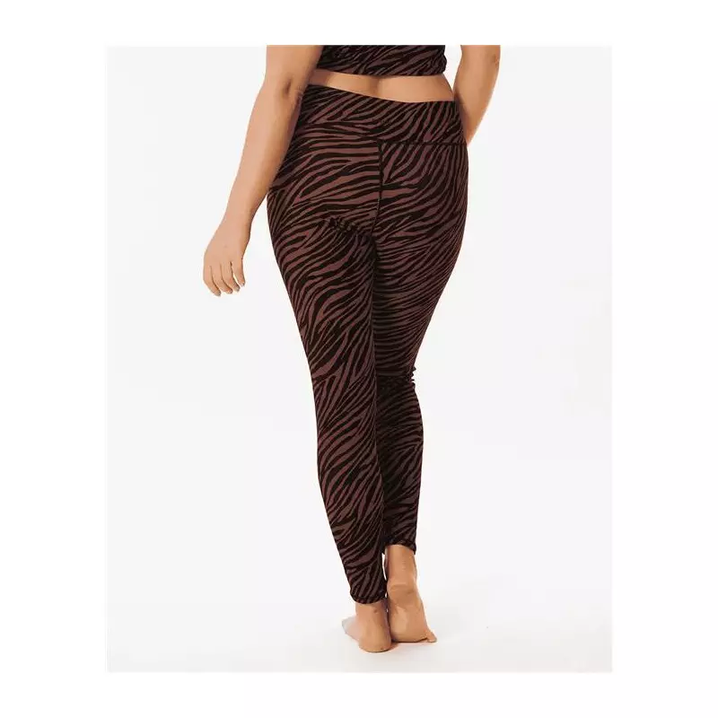 Pantalon femme RIPCURL Mirage Sun Tribe Rib Legging Brown