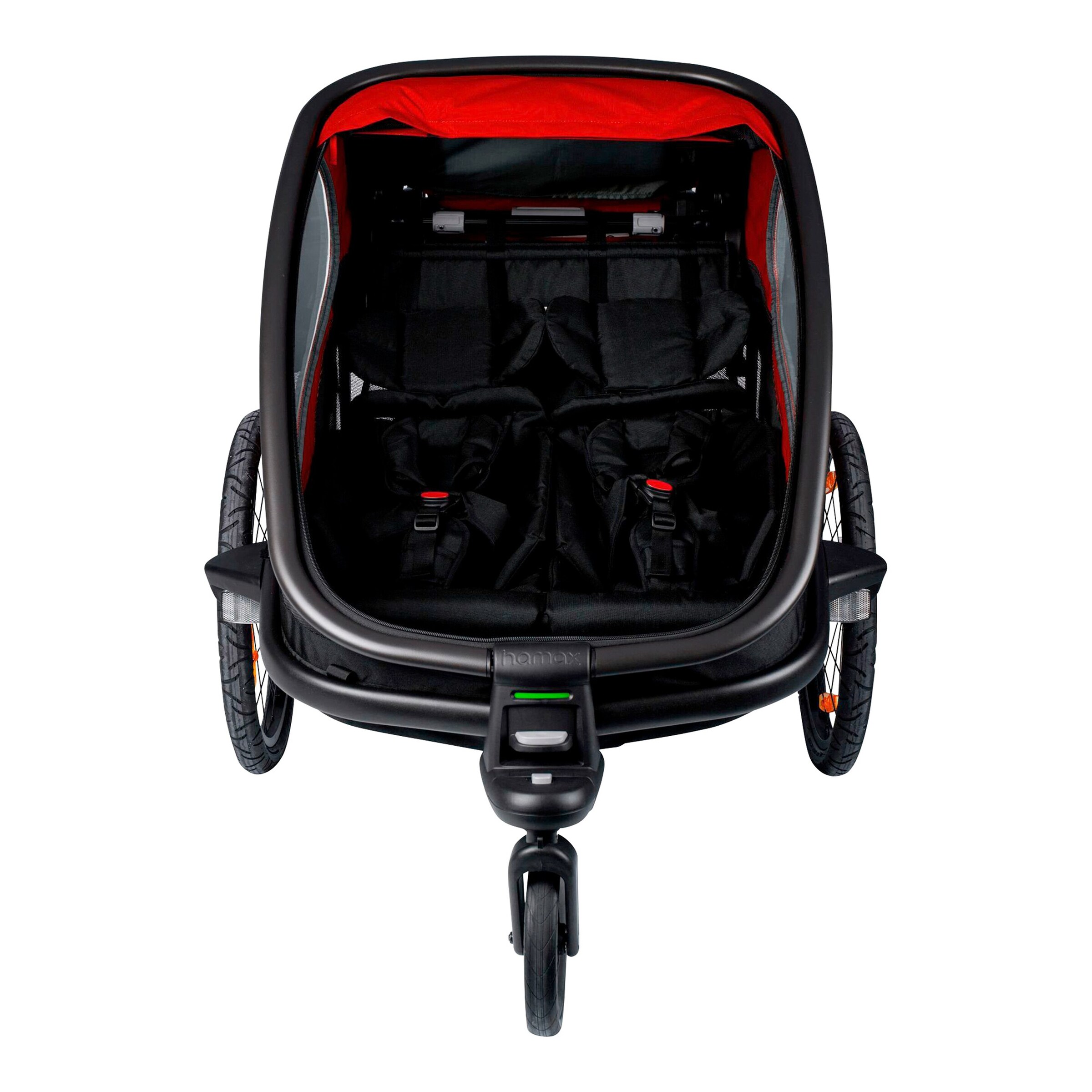 hamax Outback Fahrradanhänger red / black