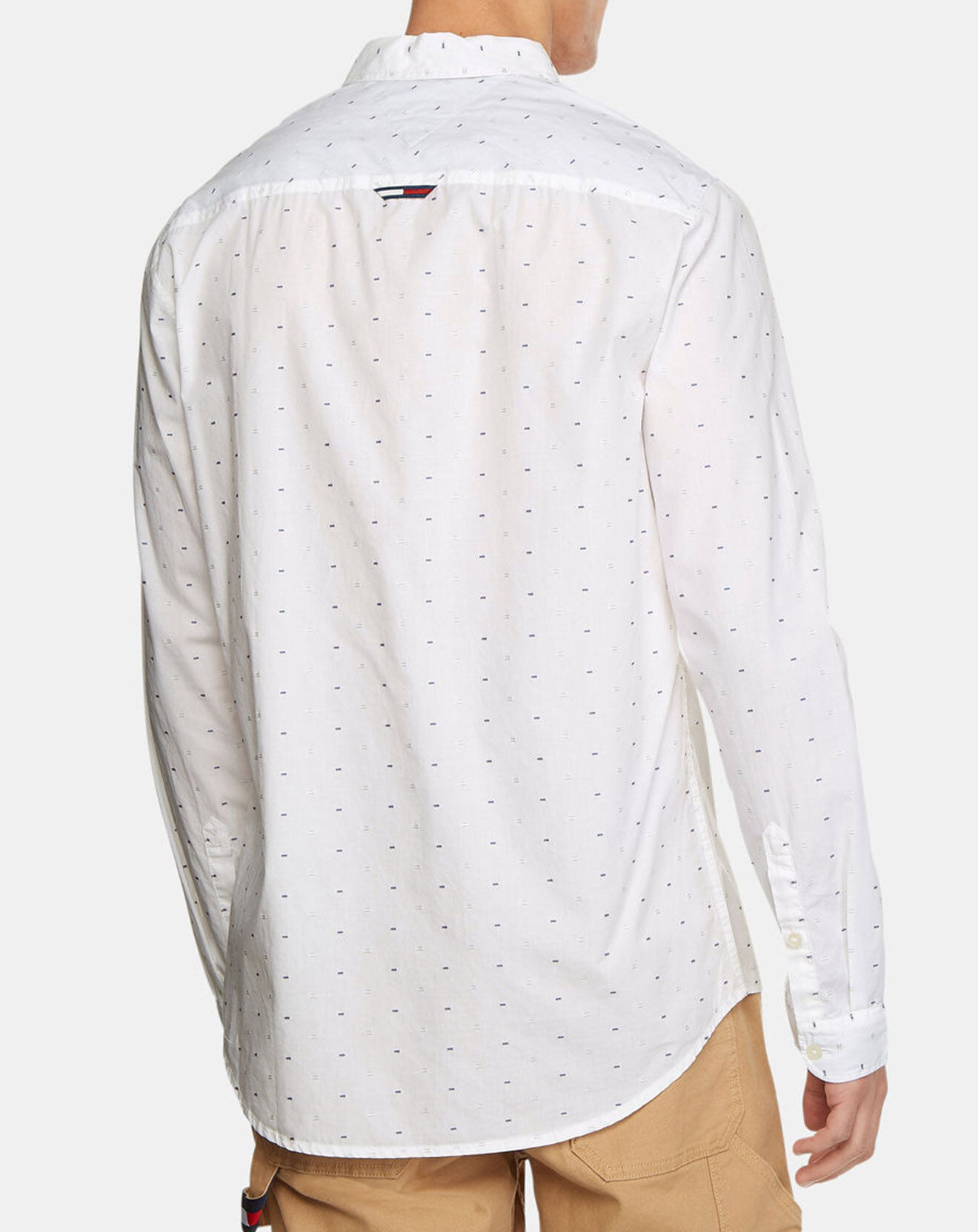 Tommy Jeans Chemise droite Dobby blanche