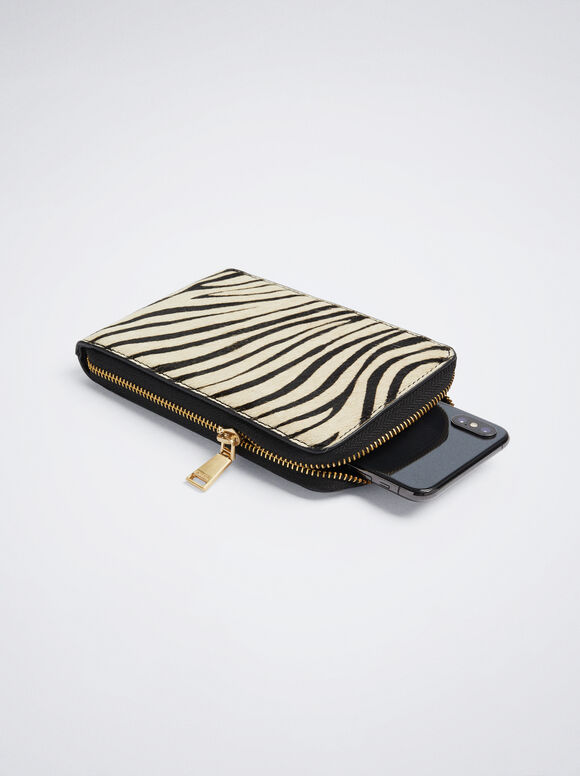 Bolsa de couro para celular - Multicolorida