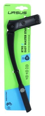 BEQUILLE VELO LATERALE ARRIERE URSUS EASY MASTER 27.5-29'' REGLABLE FIXATION BASE PAR 1-2 COLLIER (355mm) - SUPPORTE 25Kgs  (LIVRE SUR CARTE)