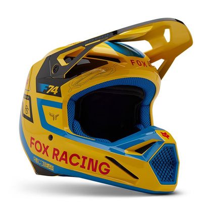 Casque cross Fox V1 RACE SPEC 2025 - Jaune