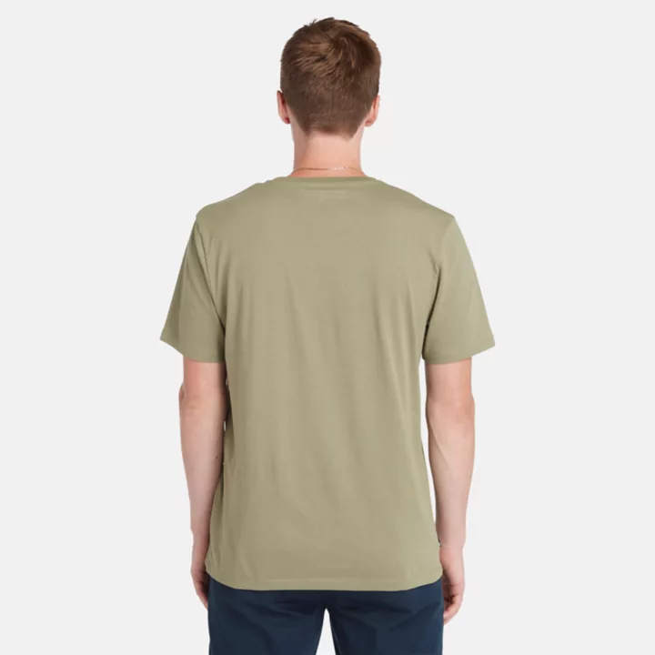 T-shirt à logo arbre Kennebec River pour homme en vert clair